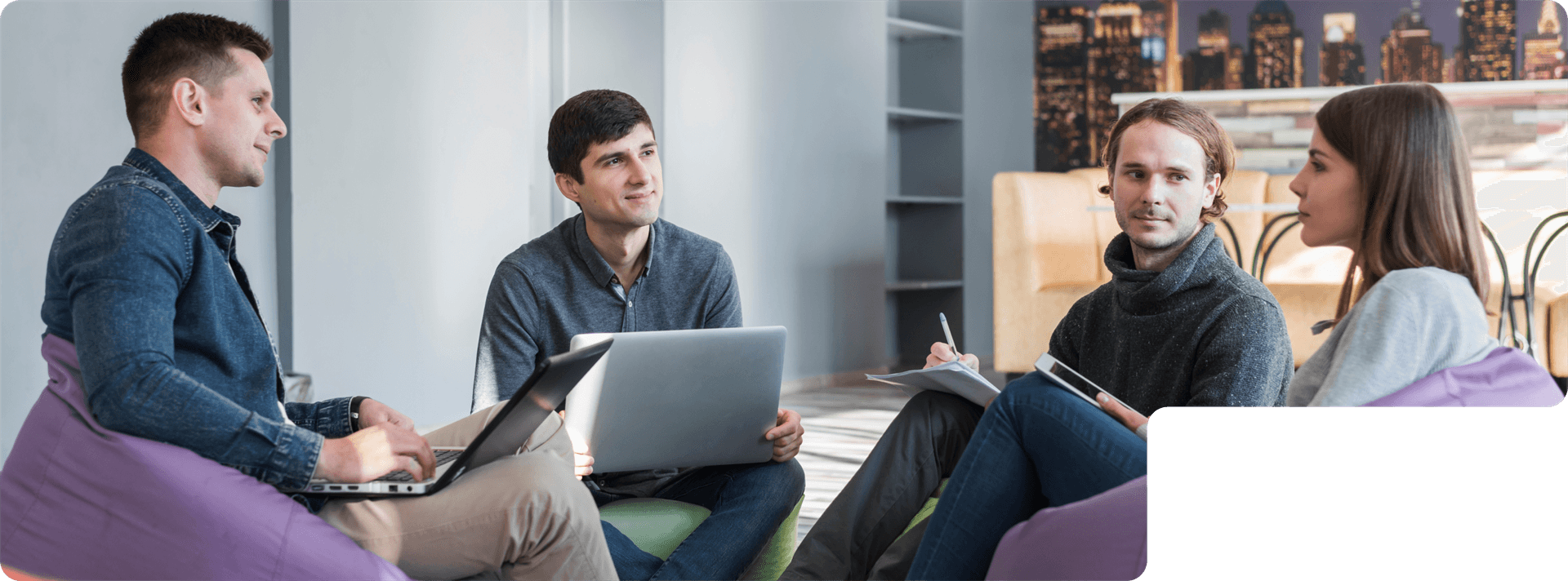 CKP Workspace lounge area in Yelahanka, Bangalore